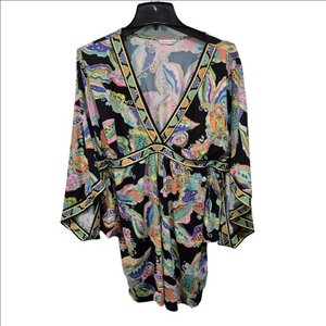 Trina Turk Sea Garden Paisley Cover-up Tunic Dress